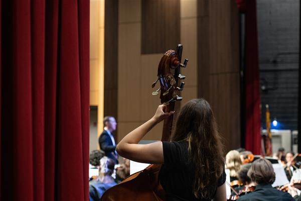 Students performing at the 2023-2024 All County Orchestra Concert